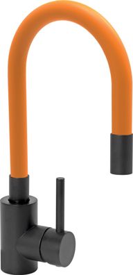 Küchenarmatur Flexible BLACK, orange