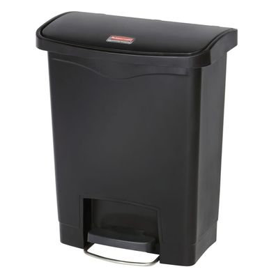 Rubbermaid Step-on Mülleimer Slim Jim 30 L Schwarz