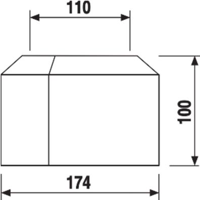 Sanit WC-Abdeckrosette, zweiteilig DN 100