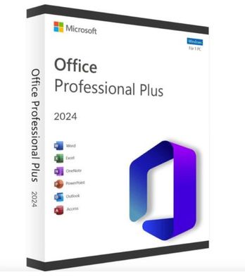 Microsoft Office 2024 Professional Plus | Pro | Vollversion | 1PC | kein Abo