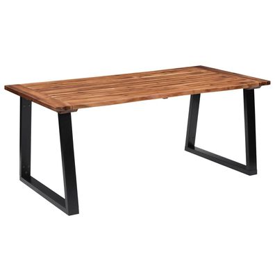 vidaXL Esstisch Massivholz Akazie 180 x 90 cm