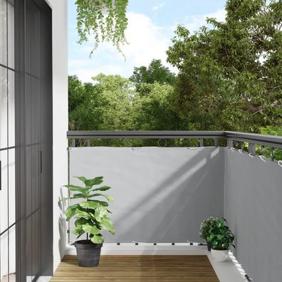 vidaXL Balkon-Sichtschutz Grau 600x90 cm PVC