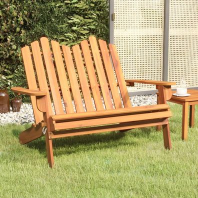 vidaXL Adirondack-Gartenbank 126 cm Massivholz Akazie