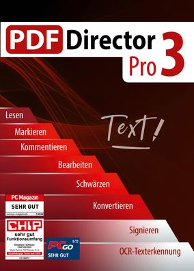 PDF Director Pro 3 - Editor - OCR - Formulare - Signieren - PC Download Version