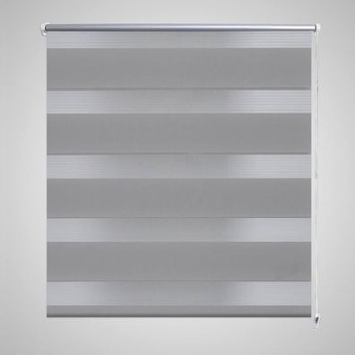 Doppelrollo Seitenzug Duo Rollo 80 x 175 cm grau