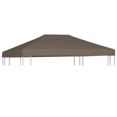 vidaXL Pavillondach 310 g / m² 3x4 m Taupe