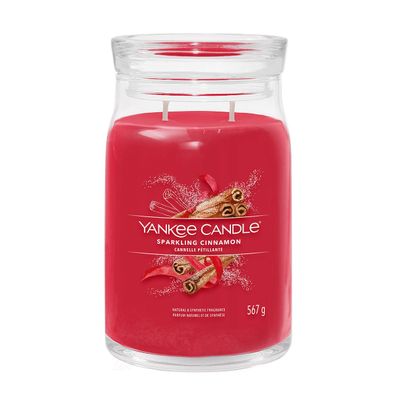 Yankee Candle Sparkling Cinnamon Signature Duftkerze Großes Glas 567 g