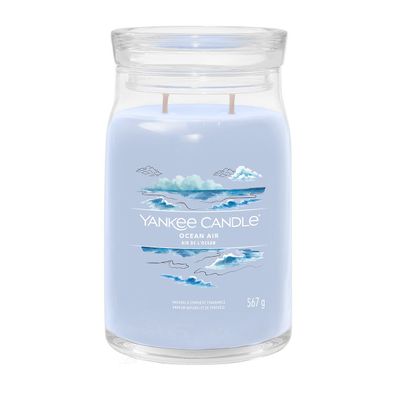 Yankee Candle Ocean Air Signature Duftkerze Großes Glas 567 g