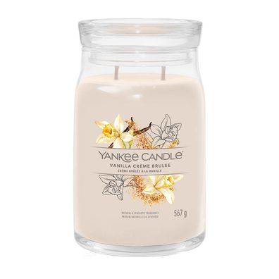 Yankee Candle Vanilla Crème Brûlée Signature Duftkerze Großes Glas 567 g