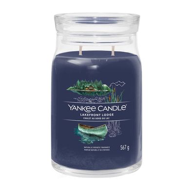 Yankee Candle Lakefront Lodge Signature Duftkerze Großes Glas 567 g