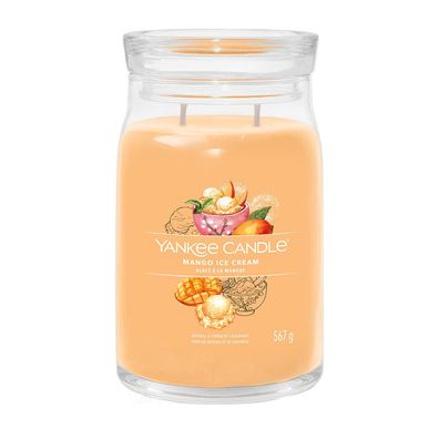 Yankee Candle Mango Ice Cream Signature Duftkerze Großes Glas 567 g