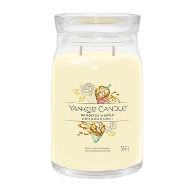 Yankee Candle Banoffee Waffle Signature Duftkerze Großes Glas 567 g