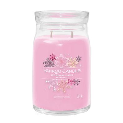 Yankee Candle Snowflake Kisses Signature Duftkerze Großes Glas 567 g