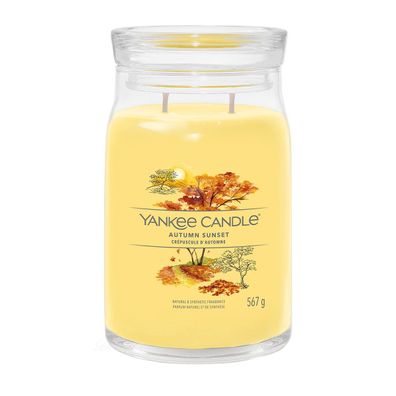 Yankee Candle Autumn Sunset Signature Duftkerze Großes Glas 567 g