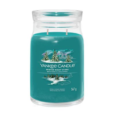 Yankee Candle Winter Night Stars Signature Duftkerze Großes Glas 567 g