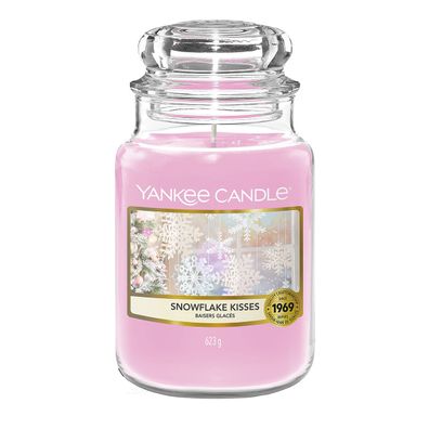 Yankee Candle Snowflake Kisses Duftkerze Großes Glas 623 g