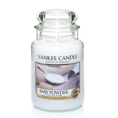 Yankee Candle Baby Powder Duftkerze Großes Glas 623 g