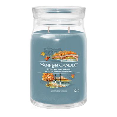 Yankee Candle Evening Riverwalk Signature Duftkerze Großes Glas 567 g