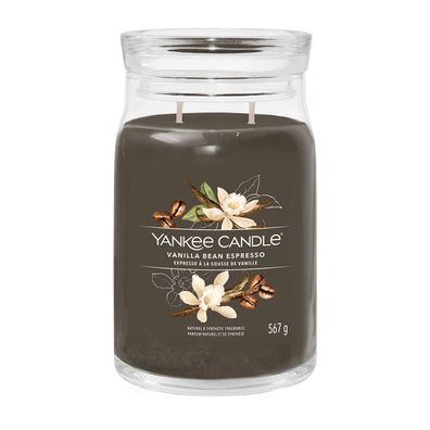 Yankee Candle Vanilla Bean Espresso Signature Duftkerze Großes Glas 567 g