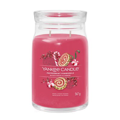 Yankee Candle Peppermint Pinwheels Signature Duftkerze Großes Glas 567 g