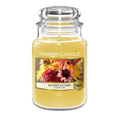 Yankee Candle Golden Autumn Duftkerze Großes Glas 623 g