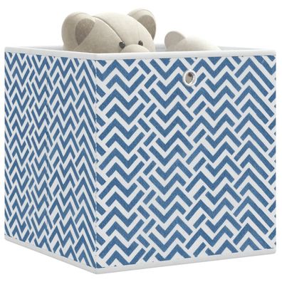 vidaXL Faltboxen 10 Stk. Blau 32x32x32 cm Vlies