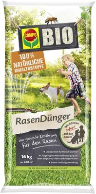 COMPO BIO Rasendünger 16 kg für ca. 400 m²