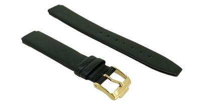 Jacques Lemans Monaco | Uhrenarmband Leder schwarz glatt | 42-9E