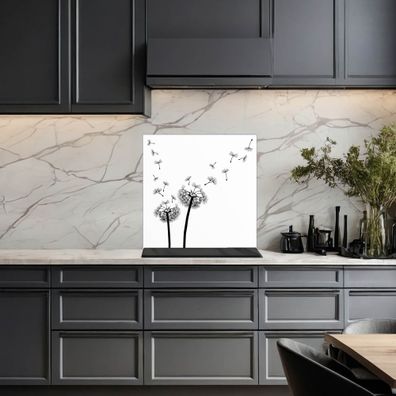 banjado® Küchenrückwand aus gehärtetem Glas magnetisch Motiv Pusteblume 2