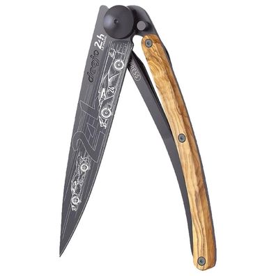 Deejo - DEE000888 - Küchenmesser - Edelstahl und Olivenholz - 390g - 24H Le Mans