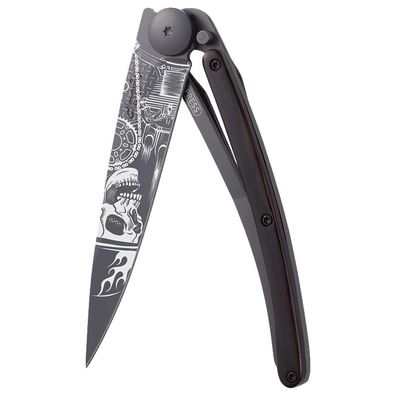 Deejo - 1GB000134 - Klappmesser - Edelstahl und Ebenholz - 37g - Ride or die