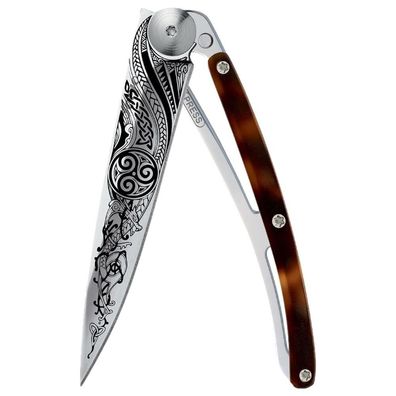 Deejo - 1AC000106 - Klappmesser - Edelstahl und Acetat - 37g - Celtic