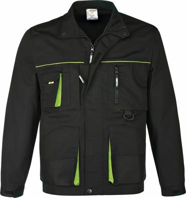 TRIUSO Arbeitsjacke Bundjacke Power schwarz/grün Gr.M (Gr. M)