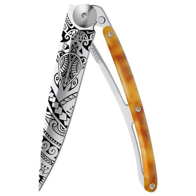 Deejo - 1AC000101 - Klappmesser - Edelstahl und Acetat - 37g - Polynesian