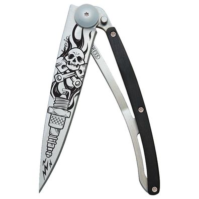 Deejo - 1CB000018 - Klappmesser - Edelstahl und Ebenholz - 37g - Biker