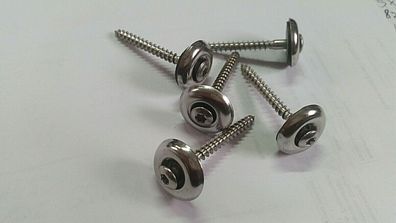 Spenglerschrauben Spenglerschraube Torx A2 Edelstahl Dichtsch. 15mm 4,5x 45–80mm