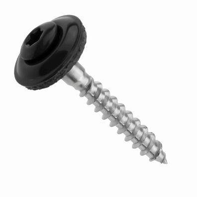 Spenglerschrauben Anthrazit RAL7016 15mm Dichtscheibe A2 V2A Torx 4,5x 55mm