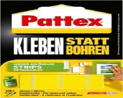 Pattex Kleben statt Bohren Klebe Strip 10 Stück