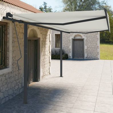 vidaXL Stützen für Markisen Anthrazit 450x245 cm Eisen