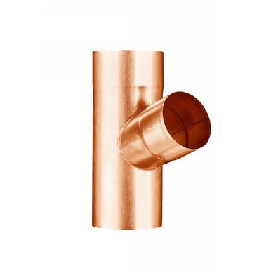 Kupfer Fallrohrabzweig 85° Ø 100?100mm Fallrohr