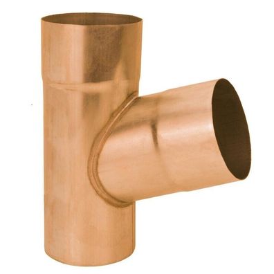Kupfer Fallrohrabzweig 72° Ø 80?76mm Fallrohr