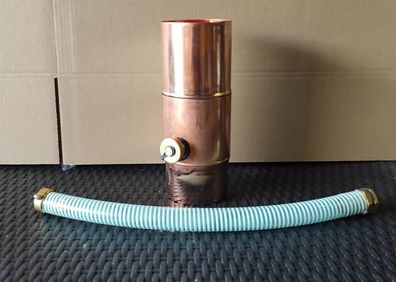 Regensammler Regenwassersammler Wassersammler Kupfer Ø 100mm + Schlauchset