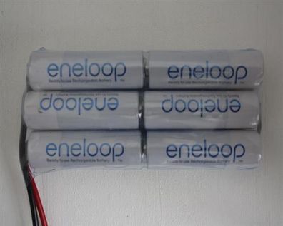 Eneloop-Akkupack 7,2V/2000mAh Mignon L2x3 Tronico f. Tamiya