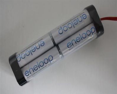 Eneloop-Akkupack 9,6V/2000mAh Mignon F2x2x2 BEC Sender