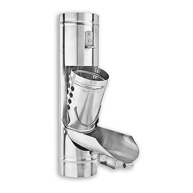 Zink Laubfalle mit Korb Ø 80/100 & 120mm Rinnensieb Laubfangsieb Fallrohr