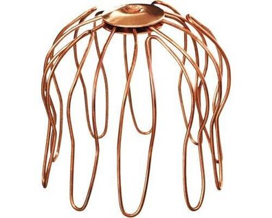 Kupfer Rinnensieb Rinnenseiher Fallrohrsieb Laubfangkorb Ø 60 - 200mm