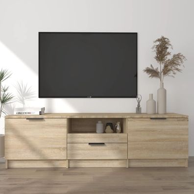 vidaXL TV-Schrank Sonoma-Eiche 140x35x40 cm Holzwerkstoff