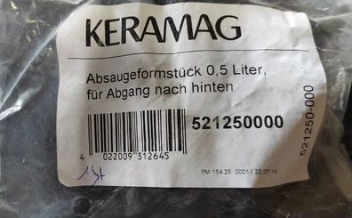 Keramag Absaugeformstück 0,5L Abgang nach hinten Art.521250000