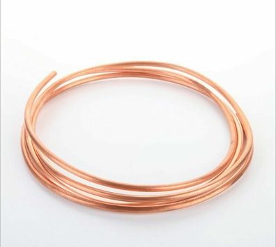 5,90€/m)50m Rolle Kupferrohr 1x10mm Wasser Öl Gas Heizung Ölleitung Gasleitung