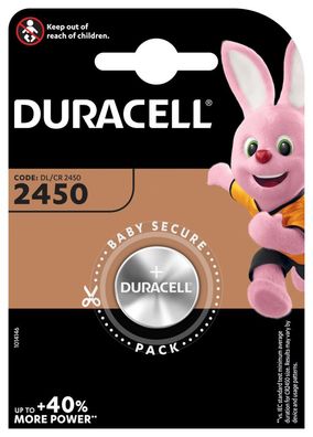 Duracell Lithium-Knopfzelle CR2450 Lithium 3V / 486mAh